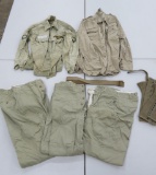 US Army khaki clothing lot
