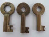 Three Railroad Keys, 2 1/4