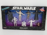 Boxed set of Star War figures, Bend Ems, in package