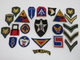 22 Military Patches, 2 1/4