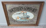 Southern Comfort advertising mirror, river boat, 30