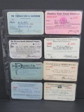 eight Railroad passes, early 1906-1970s, 4