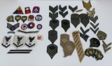 About 50 military patches