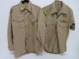 Two Khaki Military shirts