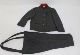 Wool childrens suit, Alpine design