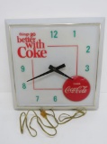 Things Go Better with Coke, Drink Coke, plastic clock, 16