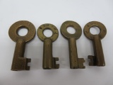 Four Railroad Keys, about 2