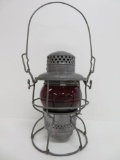 Adlake Kero railroad lantern, ruby globe, CM St P & P, 9