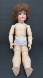 AW Bisque doll with composition body, 25