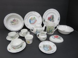 Peter Rabbit Wedgwood childrens china, 14 pieces