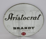 Aristocrat Brandy mirror, oval, 19 1/2