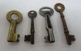 Four Railroad Keys, about 2