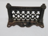 Cast Iron boot scraper, fence pattern, 6