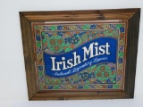 Irish Mist Liqueur advertising mirror, 80 Proof, 1978, with box
