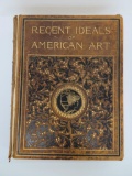 1890 Recent Ideals of American Art, leather bound, 17