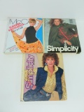 Three MCM Simplicity and McCalls pattern books, 1980's