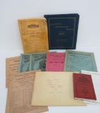 About 10 pieces of Railroad ephemera, Locomotive handbooks, railway maintance and equipment books