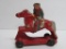 ARCOR hard rubber mounted cowboy, wheeled toy, 5