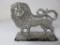 Large cast iron lion doorstop, 11