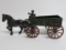 Cast iron Coal Wagon, horse drawn, attributed to Hubley, 9
