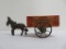 Mule cart, H Simon and Sons Montreal wooden box with metal mule toy, 8