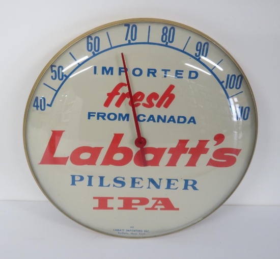 Labatt's Pilsener IPA round thermometer, 10", #43