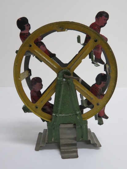 Tin Crank Ferris Wheel Toy, 7"