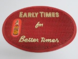 Early Times vintage bar rail mat, 16