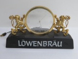 Vintage Lowenbrau clock light, 13