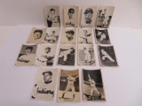 17 real photo baseball postcards, 1955, signed, Cleveland Indians