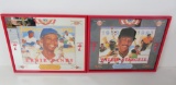 Two Seagrams 7 baseball mirrors, Ernie Banks and Willie Stargell