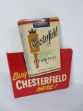 Buy Chesterfield Here, Buy L & M Filters Here, cigarette flange sign, metal, 12