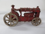 Attributed to Arcade cast iron tractor, no steering wheel, 5