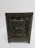 Patent 1896 cast iron Safe Bank, 3 1/4