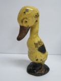Cast iron duckling paperweight, 4 1/2