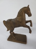 Cast iron rearing horse still bank, 8