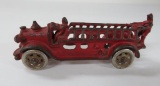 Cast iron Fire Department ladder truck, 5