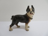 Cast Iron miniature Boston bull terrier doorstop, 5 1/2