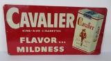 Cavalier King Size Cigarette metal sign, 20