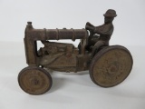 W & K cast iron tractor toy, 6