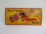 Haas Extra Pale Beer cardboard sign, 17