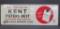 Metal Kent cigarette sign, Kent Filters Best, 26 3/4
