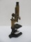 Vintage Spencer two lens brass and cast microscope