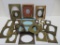 Antique metal masking and studio stencils and cabinet photo frame