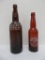 Baraboo amber beer bottles, crown tops, 9