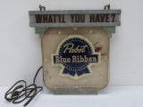 What'll You Have Pabst Blue Ribbon clock, #2343, 13