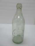 Minnehaha Springs large blob top bottle, Eagle Wis, light green, 10 1/4