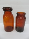 Amber jars, Cohansey wax sealer and Lorillard