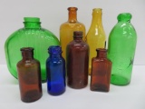Colored bottle lot