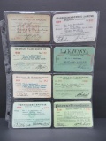 Eight 1893-1928 Railroad passes, 4